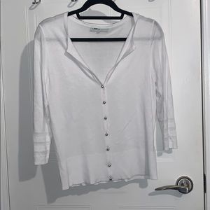 *BRAND NEW* White 3/4 sleeve cardigan